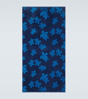Cotton terry jacquard beach towel | Vilebrequin