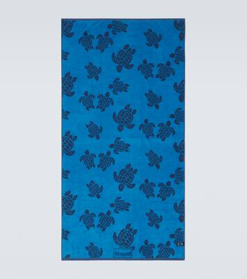 Cotton terry jacquard beach towel | Vilebrequin