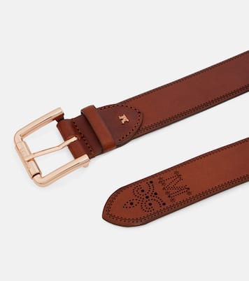 Monogram leather belt | Max Mara
