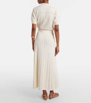 Falda larga Mieralla de pointelle en mezcla de algodón | Faithfull