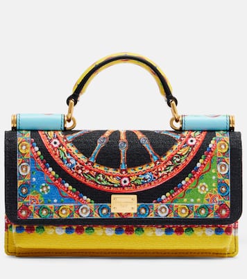 Sicily Mini printed top-handle bag | Dolce&Gabbana