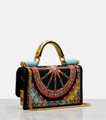 Sicily Mini printed top-handle bag | Dolce&Gabbana