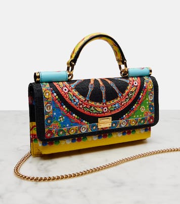 Sicily Mini printed top-handle bag | Dolce&Gabbana