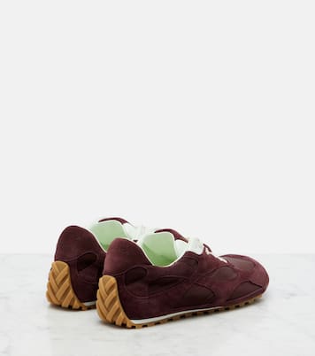 Orbit Flash suede-trimmed sneakers | Bottega Veneta