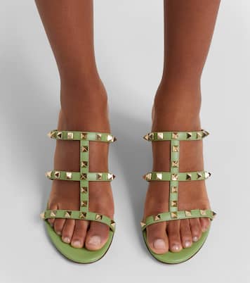 Rockstud leather sandals | Valentino Garavani