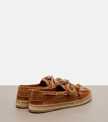 Seafarer beaded suede espadrilles | Aquazzura