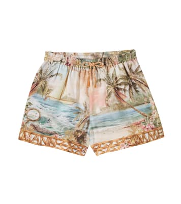 Mahon printed cotton shorts | Zimmermann Kids