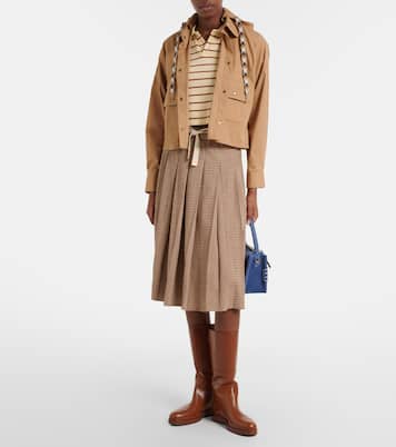Hooded cotton-blend jacket | Moncler