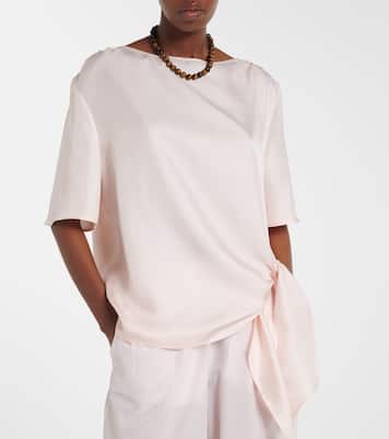 Mano silk satin top | Loulou de Saison