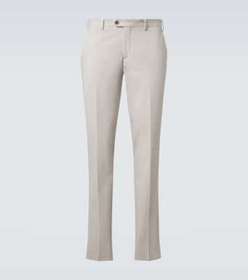 Cotton-blend slim pants | Lardini