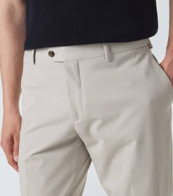 Cotton-blend slim pants | Lardini
