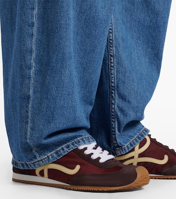 Ballet Runner 2.0 suede-trimmed sneakers | Loewe