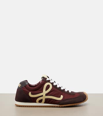 Ballet Runner 2.0 suede-trimmed sneakers | Loewe