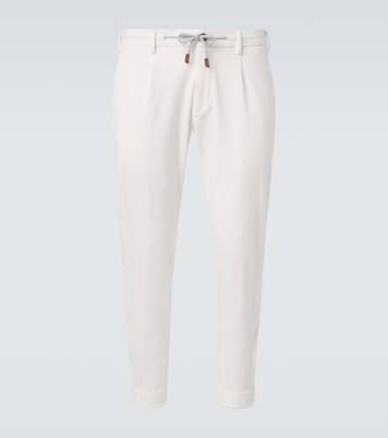 Cotton-blend slim pants | Eleventy