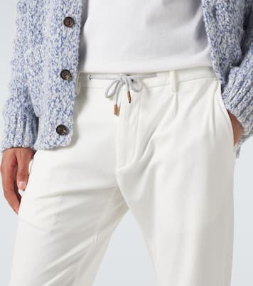 Cotton-blend slim pants | Eleventy