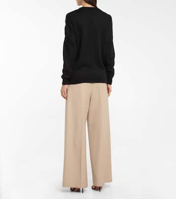 Pull Mattie en mohair mélangé à dentelle | Costarellos