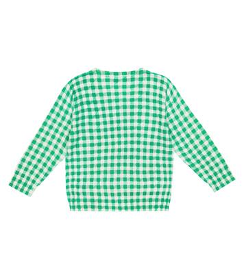Aversa gingham cotton cardigan | Bonpoint