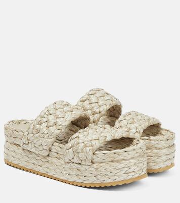 Platform raffia sandals | Dodo Bar Or