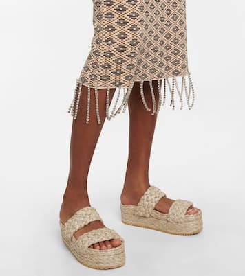 Platform raffia sandals | Dodo Bar Or
