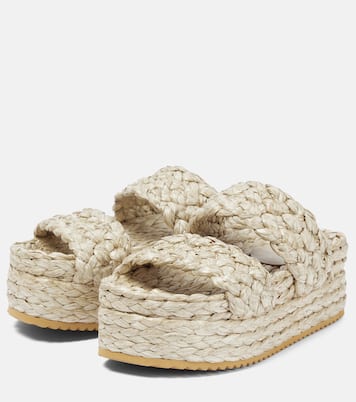 Platform raffia sandals | Dodo Bar Or
