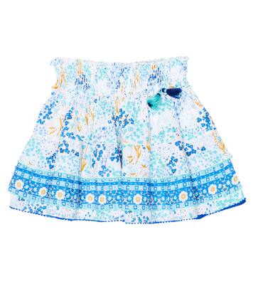 Floral cotton skirt | Poupette St Barth Kids