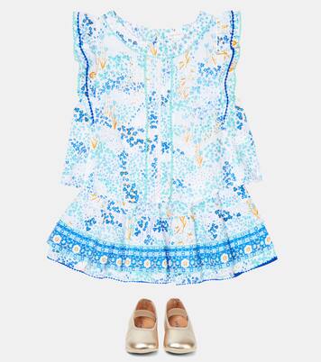 Floral cotton skirt | Poupette St Barth Kids