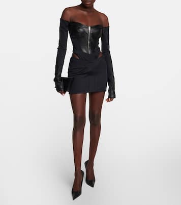 Minifalda con abertura | Mugler