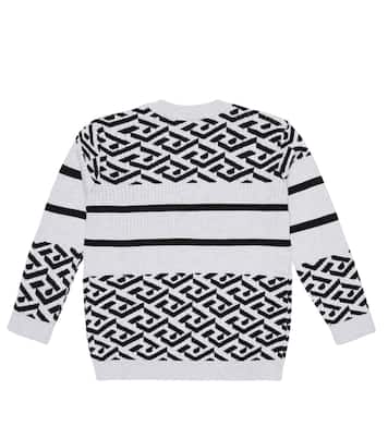 Medusa Greca cotton and wool sweater | Versace Kids