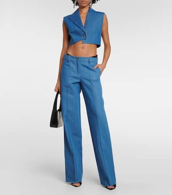 Pantalon Ule à taille basse en jean | Aya Muse