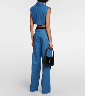 Pantalon Ule à taille basse en jean | Aya Muse