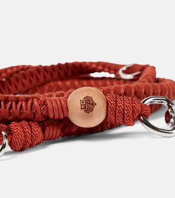 Leather and cashmere-blend dog leash | Loro Piana