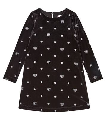 Embroidered chenille dress | Monnalisa