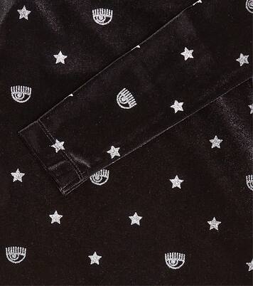 Embroidered chenille dress | Monnalisa