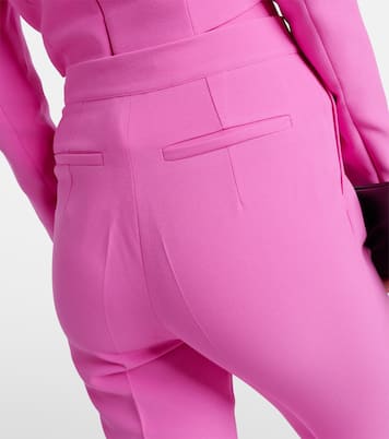 Pantalon évasé Alexa à taille haute en crêpe | Safiyaa