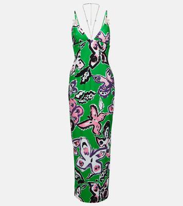 Robe longue imprimée à ornements | Area