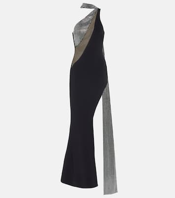 Crystal-embellished scarf gown  | David Koma