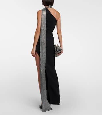 Crystal-embellished scarf gown  | David Koma