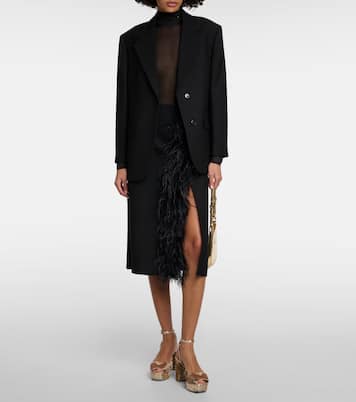 Plateausandalen mit Pailletten | Prada