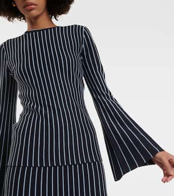 Top Lorcan rayé en laine et soie | Gabriela Hearst