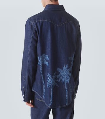 Jungle printed denim shirt | Alanui
