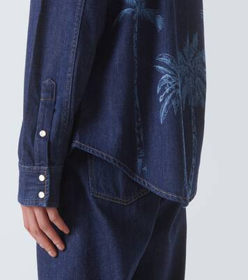 Jungle printed denim shirt | Alanui