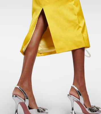 Verzierter Midirock Iris aus Satin | Miss Sohee