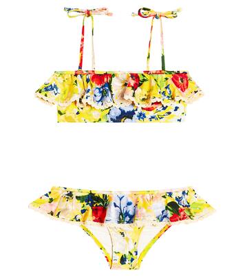 Alight ruffled floral bikini | Zimmermann Kids