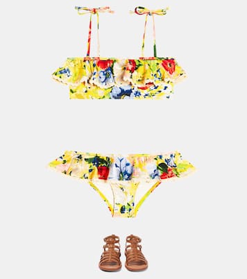 Alight ruffled floral bikini | Zimmermann Kids