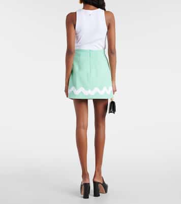 High-Rise-Minirock aus Tweed | Patou