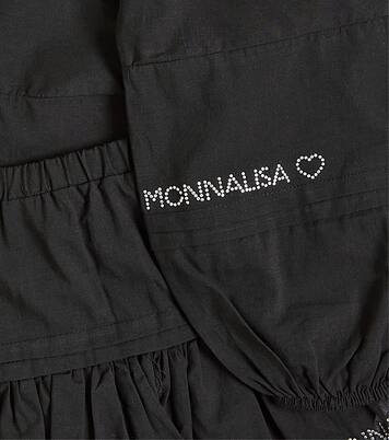Cotton top and skirt set | Monnalisa