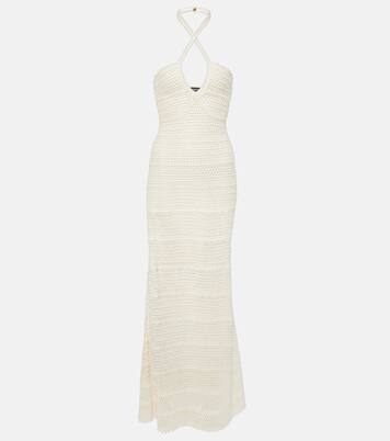 Robe longue en crochet | Tom Ford