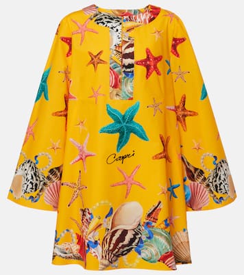 تونيك من القطن بطبعات Capri | Dolce&Gabbana