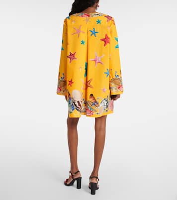 تونيك من القطن بطبعات Capri | Dolce&Gabbana