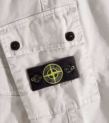 Cotton tapered pants | Stone Island Junior